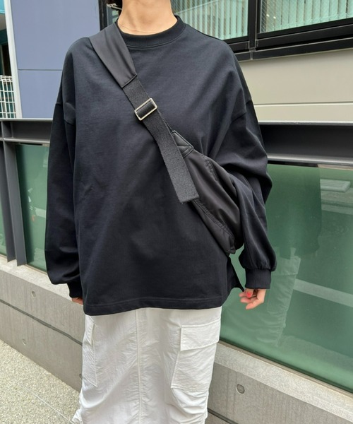 y/m（イム）の「ナイロンラウンドショルダーバッグ（ショルダーバッグ・レディース・ブラック/ホワイト・FREE）」の8枚目の写真