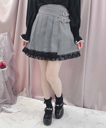ラッププリーツ台形スカパン