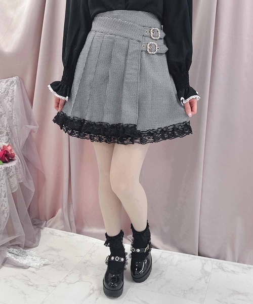 ROJITA（ロジータ）の「ラッププリーツ台形スカパン（その他パンツ・レディース・ピンク/グレー/ブラック・FREE）」の3枚目の写真
