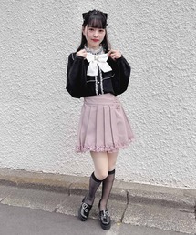 ラッププリーツ台形スカパン