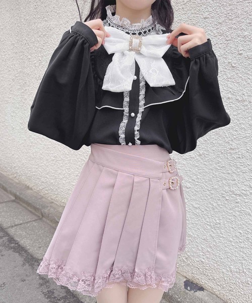 ROJITA（ロジータ）の「ラッププリーツ台形スカパン（その他パンツ・レディース・ピンク/グレー/ブラック・FREE）」の6枚目の写真