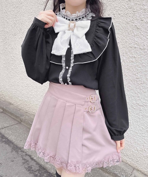 ROJITA（ロジータ）の「ラッププリーツ台形スカパン（その他パンツ・レディース・ピンク/グレー/ブラック・FREE）」の8枚目の写真