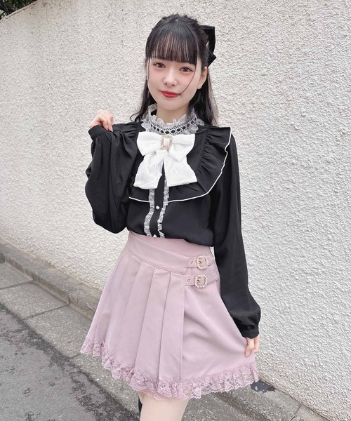 ROJITA（ロジータ）の「ラッププリーツ台形スカパン（その他パンツ・レディース・ピンク/グレー/ブラック・FREE）」の9枚目の写真