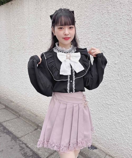 ROJITA（ロジータ）の「ラッププリーツ台形スカパン（その他パンツ・レディース・ピンク/グレー/ブラック・FREE）」の10枚目の写真