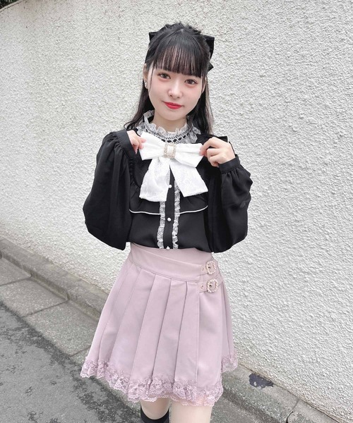 ROJITA（ロジータ）の「ラッププリーツ台形スカパン（その他パンツ・レディース・ピンク/グレー/ブラック・FREE）」の11枚目の写真