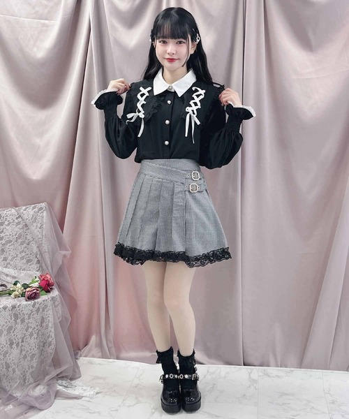 ROJITA（ロジータ）の「ラッププリーツ台形スカパン（その他パンツ・レディース・ピンク/グレー/ブラック・FREE）」の12枚目の写真