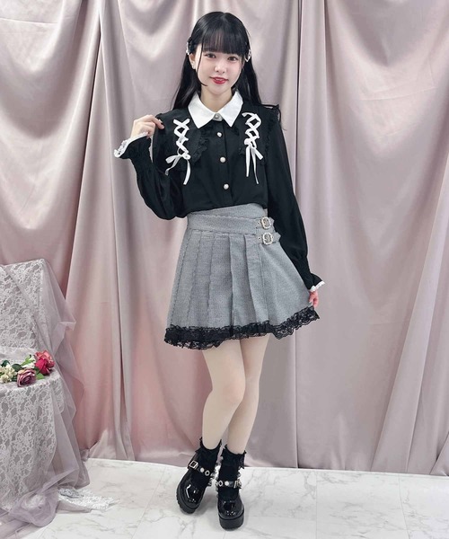 ROJITA（ロジータ）の「ラッププリーツ台形スカパン（その他パンツ・レディース・ピンク/グレー/ブラック・FREE）」の13枚目の写真