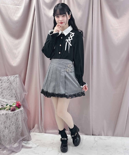 ROJITA（ロジータ）の「ラッププリーツ台形スカパン（その他パンツ・レディース・ピンク/グレー/ブラック・FREE）」の14枚目の写真