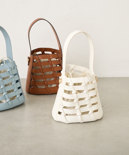 Pal collection（パルコレクション）の「メッシュバック（トートバッグ・レディース・サックスブルー/ブラウン/ホワイト/ブラック・FREE）」の21枚目の写真