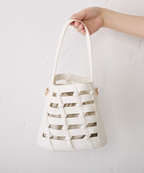 Pal collection（パルコレクション）の「メッシュバック（トートバッグ・レディース・サックスブルー/ブラウン/ホワイト/ブラック・FREE）」の12枚目の写真