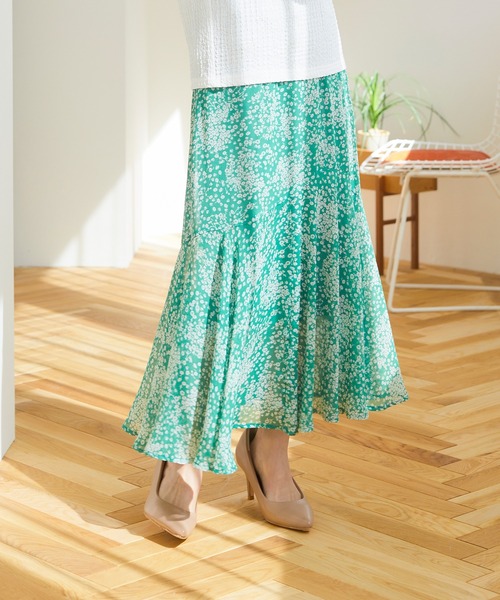 Oeillet】シフォンマーメイドスカート（ウイエ）（スカート