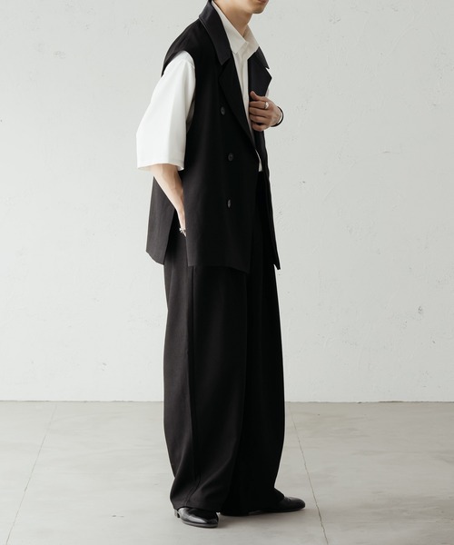 epnok(エプノック)の「ダブルレイヤードジレベスト(ベスト・メンズ・ブラック/カーキ/ベージュ・SMALL/MEDIUM/LARGE)」の17枚目の写真