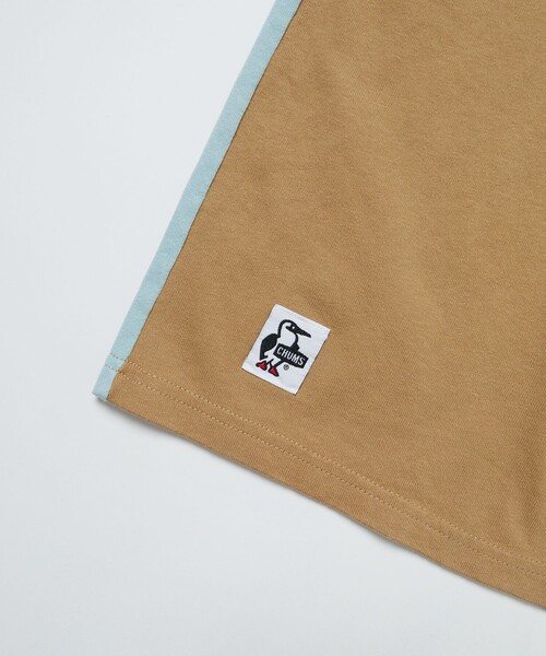 CHUMS（チャムス）の「CHUMS×FREAK'S STORE Design by SAUVENIR/チャムス× フリークスストア デザイン by サウベニア 別注 ブービーバード ポケット付き クルーネック Tシャツ（Tシャツ/カットソー・メンズ・ホワイト/ブラック/サックスブルー/その他9・X-LARGE/SMALL/MEDIUM/LARGE）」の9枚目の写真