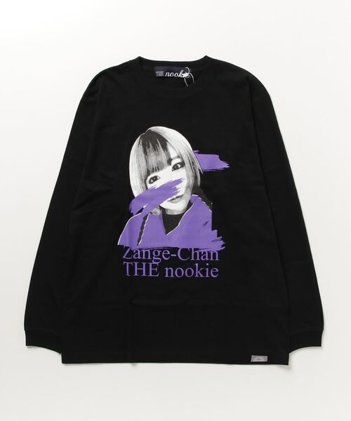 THE Nookie(ザヌーキー)の「『THE nookie PR』ZANGECHAN L/STEE(Tシャツ/カットソー・レディース・ブラック/ホワイト・LARGE/MEDIUM)」の1枚目の写真