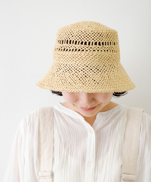 URBAN RESEARCH Sonny Label（アーバンリサーチサニーレーベル）の「リボン付ストローハット（ハット・レディース・ブラック/ベージュ・ONE）」の5枚目の写真
