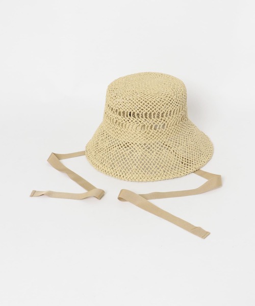 URBAN RESEARCH Sonny Label（アーバンリサーチサニーレーベル）の「リボン付ストローハット（ハット・レディース・ブラック/ベージュ・ONE）」の9枚目の写真