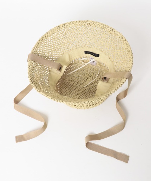 URBAN RESEARCH Sonny Label（アーバンリサーチサニーレーベル）の「リボン付ストローハット（ハット・レディース・ブラック/ベージュ・ONE）」の11枚目の写真