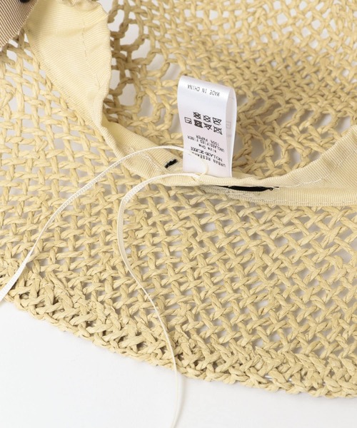 URBAN RESEARCH Sonny Label（アーバンリサーチサニーレーベル）の「リボン付ストローハット（ハット・レディース・ブラック/ベージュ・ONE）」の12枚目の写真