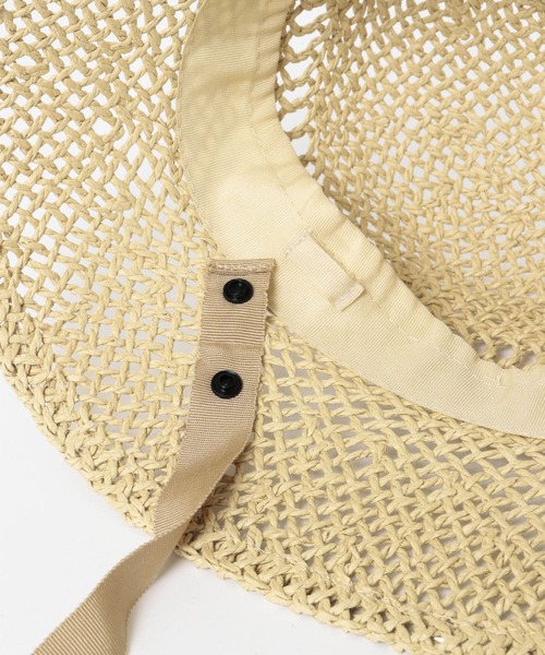 URBAN RESEARCH Sonny Label（アーバンリサーチサニーレーベル）の「リボン付ストローハット（ハット・レディース・ブラック/ベージュ・ONE）」の13枚目の写真