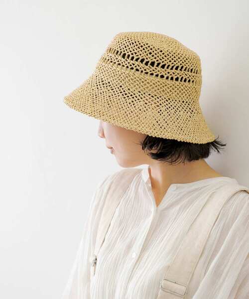 URBAN RESEARCH Sonny Label（アーバンリサーチサニーレーベル）の「リボン付ストローハット（ハット・レディース・ブラック/ベージュ・ONE）」の15枚目の写真
