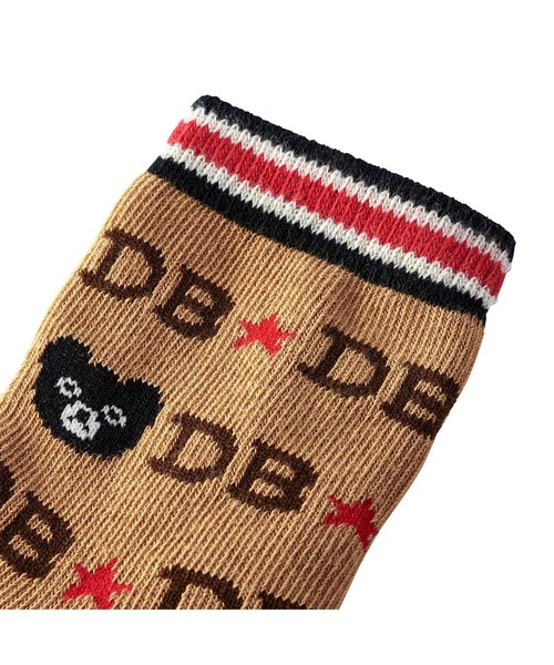DOUBLE_B(ダブルビー)の「チョコレートベアソックス(ソックス/靴下・キッズ・ベージュ・9-10cm/11-13cm/13-15cm/15-17cm/17-19cm/19-21cm)」の2枚目の写真