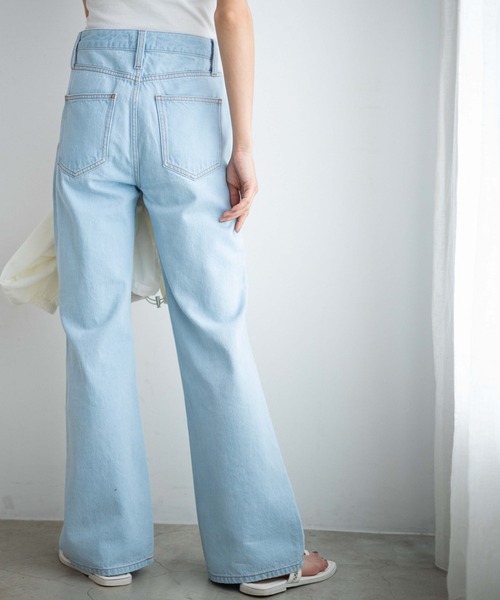 WEGO（ウィゴー）の「WEGO/レースアップフレアパンツ（デニムパンツ・レディース・インディゴブルー/ライトインディゴブルー・SMALL/MEDIUM）」の17枚目の写真