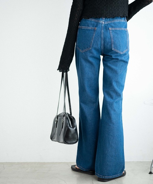 WEGO（ウィゴー）の「WEGO/レースアップフレアパンツ（デニムパンツ・レディース・インディゴブルー/ライトインディゴブルー・SMALL/MEDIUM）」の11枚目の写真