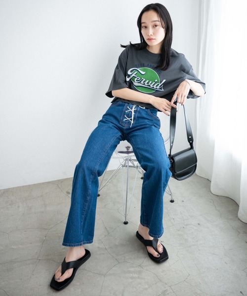 VERSACE JEANS COUTUREレースアップフレアパンツ マルチジップ VERSACE JEANS COUTUREレースアップフレアパンツ マルチジップ VERSACE