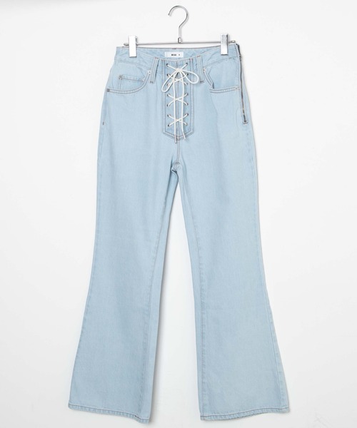 WEGO（ウィゴー）の「WEGO/レースアップフレアパンツ（デニムパンツ・レディース・インディゴブルー/ライトインディゴブルー・SMALL/MEDIUM）」の20枚目の写真