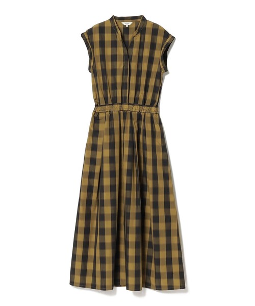 BEAMS HEART（ビームスハート）の「BEAMS HEART / チェックスキッパー ロングワンピース（ワンピース・レディース・ネイビー/ブラウン・SMALL/MEDIUM）」の18枚目の写真