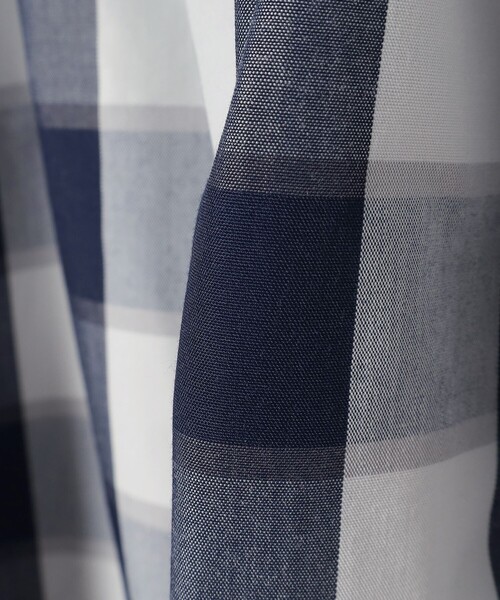 BEAMS HEART（ビームスハート）の「BEAMS HEART / チェックスキッパー ロングワンピース（ワンピース・レディース・ネイビー/ブラウン・SMALL/MEDIUM）」の15枚目の写真