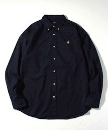 BEVERLY HILLS POLO CLUB | 【Beverly Hills Polo Club/ビバリーヒルズポロクラブ】ワンポイント刺繍 ボタンダウン長袖シャツ/カーボンピーチツイル デニム(シャツ/ブラウス)