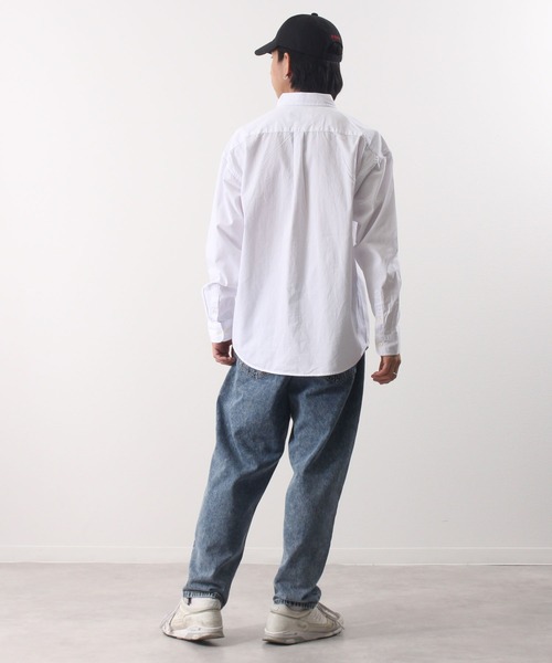 BEVERLY HILLS POLO CLUB（ビバリーヒルズポロクラブ）の「【Beverly Hills Polo Club/ビバリーヒルズポロクラブ】ワンポイント刺繍 ボタンダウン長袖シャツ/カーボンピーチツイル デニム（シャツ/ブラウス・メンズ・ブルー系その他2/イエロー系その他/ライトインディゴブルー/ブルー系その他/スミクロ/ダークインディゴブルー/ネイビー/ベージュ/ベージュ系その他/ホワイト/ブルー/ブルー系その他3・LL/L/M）」の15枚目の写真