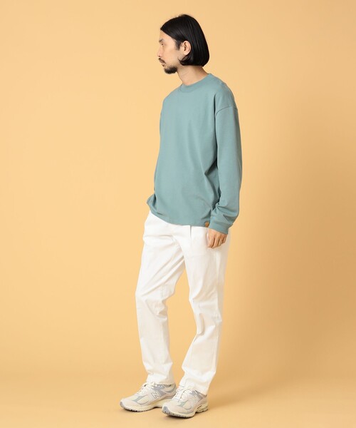 BEAMS LIGHTS（ビームスライツ）の「BEAMS LIGHTS / 1プリーツ ストレッチサテン ベーシック スラックス（スラックス・メンズ・オフホワイト/ベージュ/ネイビー・MEDIUM/LARGE/X-LARGE/SMALL）」の4枚目の写真