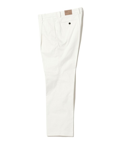 BEAMS LIGHTS（ビームスライツ）の「BEAMS LIGHTS / 1プリーツ ストレッチサテン ベーシック スラックス（スラックス・メンズ・オフホワイト/ベージュ/ネイビー・MEDIUM/LARGE/X-LARGE/SMALL）」の11枚目の写真