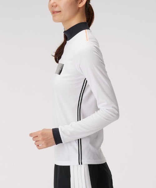 ランバンスポールロゴモックネック長袖シャツ