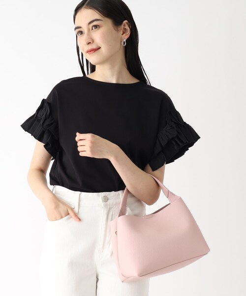 OPAQUE.CLIP（オペークドットクリップ）の「◆【軽量/2WAY】合皮ミニワンショルダーバッグ（ショルダーバッグ・レディース・ピンク系/グレー/ブラック・00）」の12枚目の写真