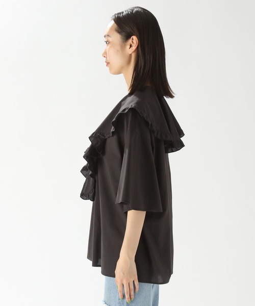 niko and...（ニコアンド）の「ラッフルカラー２WAYフレアブラウス（シャツ/ブラウス・レディース・オフホワイト/チャコール/ラベンダー・MEDIUM/LARGE）」の13枚目の写真