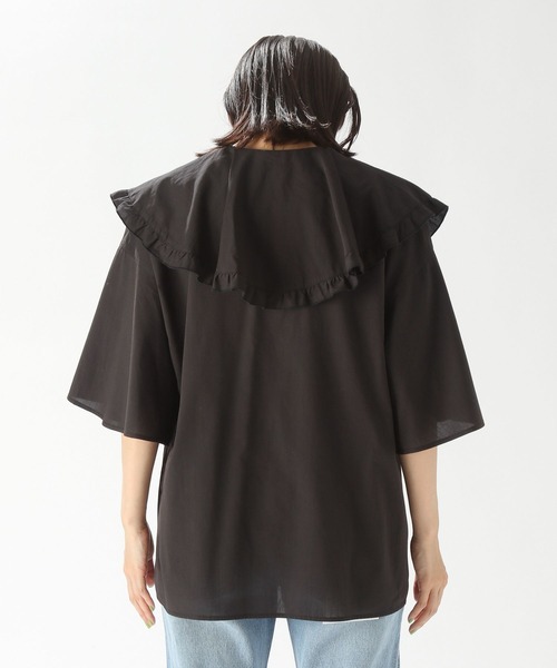 niko and...（ニコアンド）の「ラッフルカラー２WAYフレアブラウス（シャツ/ブラウス・レディース・オフホワイト/チャコール/ラベンダー・MEDIUM/LARGE）」の14枚目の写真