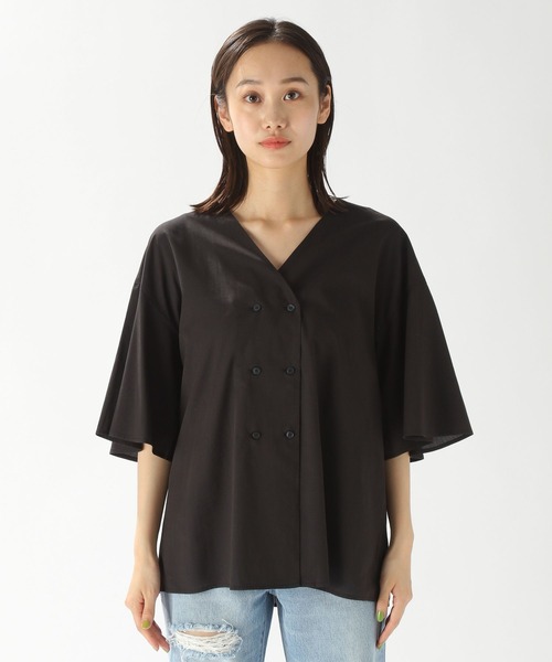 niko and...（ニコアンド）の「ラッフルカラー２WAYフレアブラウス（シャツ/ブラウス・レディース・オフホワイト/チャコール/ラベンダー・MEDIUM/LARGE）」の15枚目の写真