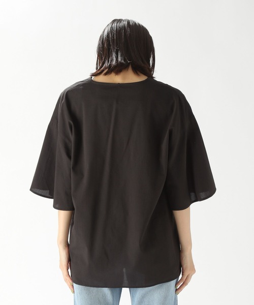 niko and...（ニコアンド）の「ラッフルカラー２WAYフレアブラウス（シャツ/ブラウス・レディース・オフホワイト/チャコール/ラベンダー・MEDIUM/LARGE）」の16枚目の写真