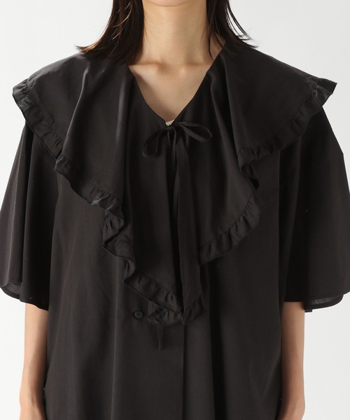 niko and...（ニコアンド）の「ラッフルカラー２WAYフレアブラウス（シャツ/ブラウス・レディース・オフホワイト/チャコール/ラベンダー・MEDIUM/LARGE）」の17枚目の写真