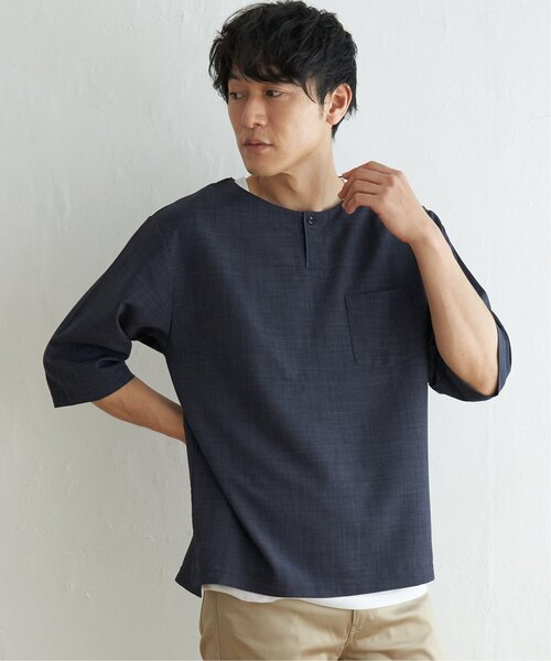 ikka(イッカ)の「6.5分シャツTインナーセット(シャツ/ブラウス・メンズ・グレー系その他/ベージュ/ネイビー/ダークグリーン・S/M/L/XL)」の20枚目の写真