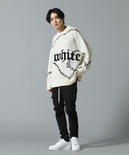 セール】【WEB&DEPOT限定】WHITELAND/ホワイトランド/WIRE CREWNECK