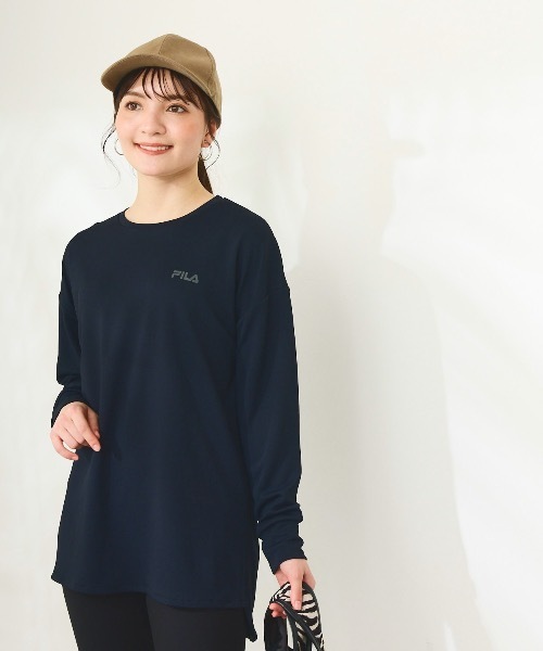 FILA（フィラ）の「【FILA:フィラ】レディース水陸両用フィットネスウェア2点セット  セット水着 ヨガウェア ピラティス トレーニングウェア（水着・レディース・ベージュ/ブラック/ラベンダー/ブラック×グレー・X-LARGE/MEDIUM/XX-LARGE/LARGE/XXX-LARGE）」の7枚目の写真