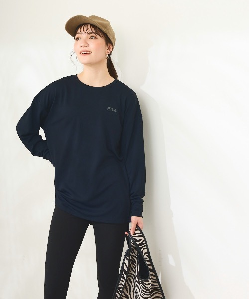 FILA（フィラ）の「【FILA:フィラ】レディース水陸両用フィットネスウェア2点セット  セット水着 ヨガウェア ピラティス トレーニングウェア（水着・レディース・ベージュ/ブラック/ラベンダー/ブラック×グレー・X-LARGE/MEDIUM/XX-LARGE/LARGE/XXX-LARGE）」の8枚目の写真