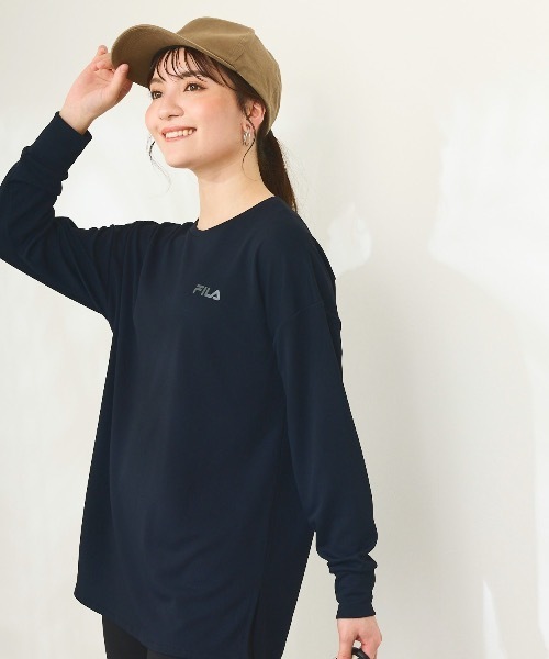 FILA（フィラ）の「【FILA:フィラ】レディース水陸両用フィットネスウェア2点セット  セット水着 ヨガウェア ピラティス トレーニングウェア（水着・レディース・ベージュ/ブラック/ラベンダー/ブラック×グレー・X-LARGE/MEDIUM/XX-LARGE/LARGE/XXX-LARGE）」の9枚目の写真