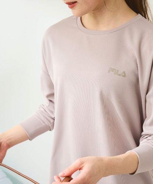 FILA（フィラ）の「【FILA:フィラ】レディース水陸両用フィットネスウェア2点セット  セット水着 ヨガウェア ピラティス トレーニングウェア（水着・レディース・ベージュ/ブラック/ラベンダー/ブラック×グレー・X-LARGE/MEDIUM/XX-LARGE/LARGE/XXX-LARGE）」の18枚目の写真