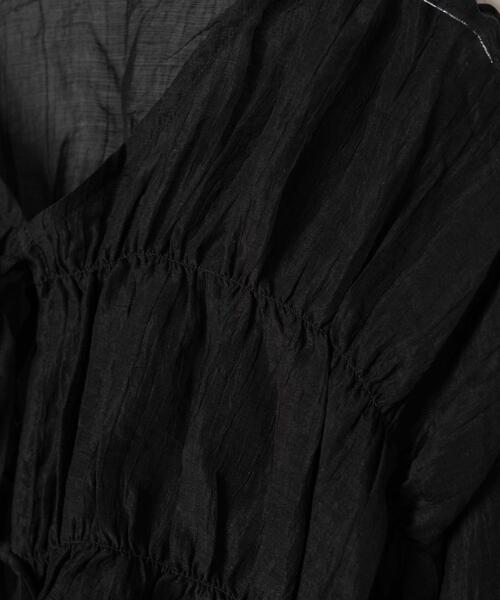 WEGO（ウィゴー）の「WEGO/シャーリングシアーブラウス（シャツ/ブラウス・レディース・ブラック/オフホワイト・FREE）」の20枚目の写真