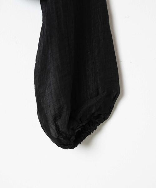 WEGO（ウィゴー）の「WEGO/シャーリングシアーブラウス（シャツ/ブラウス・レディース・ブラック/オフホワイト・FREE）」の21枚目の写真